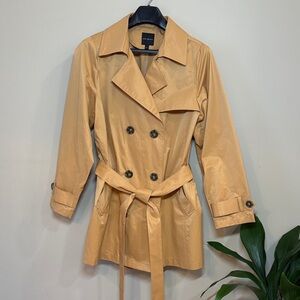 Lane Bryant Light Tan Double-Breasted Trench Coat